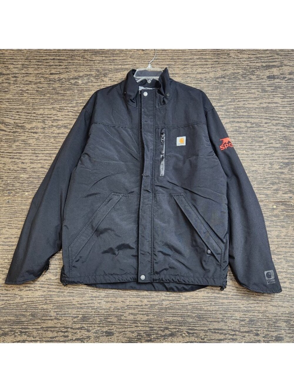 Carhartt Shoreline Storm Defender Jacket Men' Medium Black Waterproof Breathable